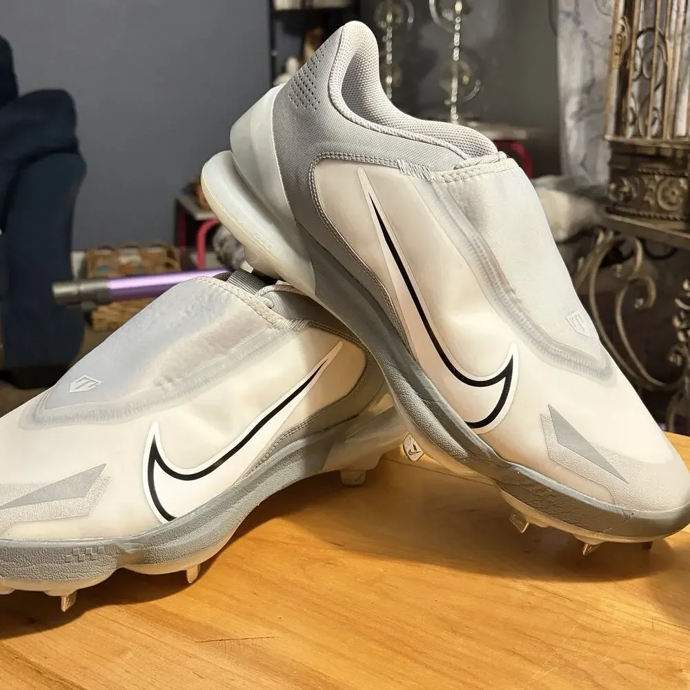 Nike Force Soom Trout 8 Pro Grey White Metal Baseball Cleats CZ5915-001 Men’s 13